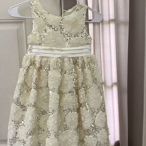 American Princess sequined dress, size 6x , white